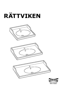 Kullanım kılavuzu IKEA RATTVIKEN Lavabo