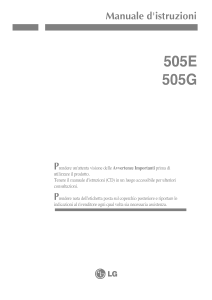 Manuale LG 505E Monitor