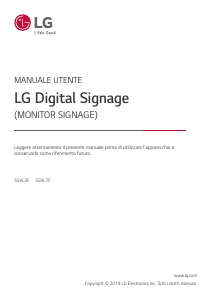 Manuale LG 55VL7F-A Monitor LED