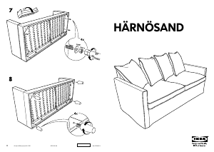 Manuale IKEA HARNOSAND Divano