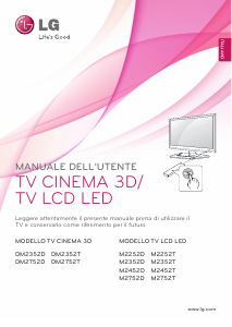 Manuale LG M2252D-PR Monitor LED