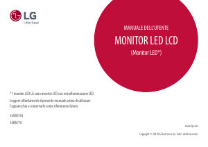 Manuale LG 34BN770-B Monitor LED