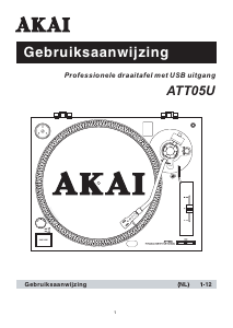 Handleiding Akai ATT05U Platenspeler