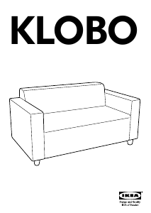 Manual de uso IKEA KLOBO Sofá