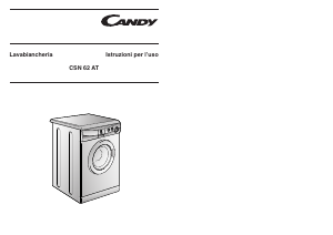 Manuale Candy CSN 62 T Lavatrice