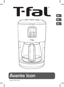 Bruksanvisning Tefal CM730D51 Avante Icon Kaffebryggare