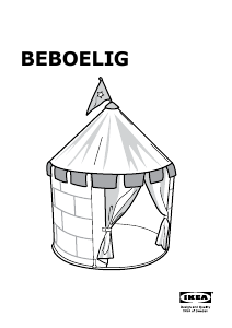 Manual IKEA BEBOELIG Tenda