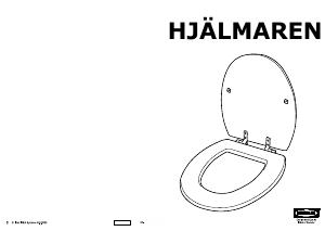 Manual IKEA HJALMAREN Capac de toaletă