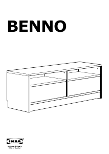 Manual de uso IKEA BENNO Mueble TV