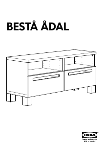 Bruksanvisning IKEA BESTA ADAL TV-benk