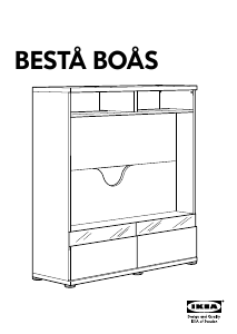 Руководство IKEA BESTA BOAS Тумба под телевизор