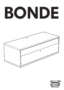 Brugsanvisning IKEA BONDE TV-møbel