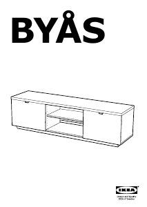 Rokasgrāmata IKEA BYAS TV galds