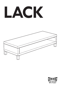 Bruksanvisning IKEA LACK TV-benk