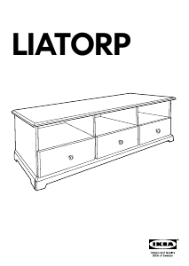 Bruksanvisning IKEA LIATORP TV-benk