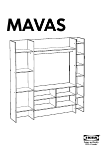 मैनुअल IKEA MAVAS टीवी बैंच