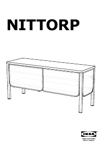 Наръчник IKEA NITTORP ТВ пейка