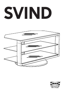 Manual de uso IKEA SVIND Mueble TV