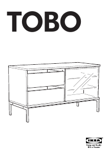 Manual IKEA TOBO (114x50x66) Comodă TV