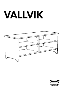 Priročnik IKEA VALLVIK TV-element