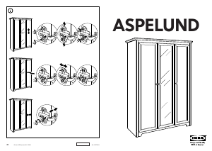 Manual IKEA ASPELUND Roupeiro