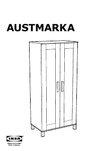 Käyttöohje IKEA AUSTMARKA Vaatekaappi