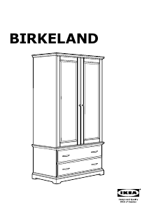 Руководство IKEA BIRKELAND Гардероб