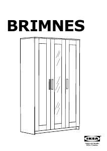 Manual IKEA BRIMNES (3 doors) Garderobă