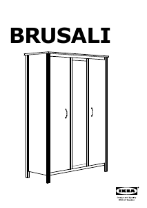 Bruksanvisning IKEA BRUSALI Garderobeskap