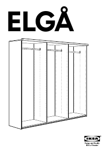 Brugsanvisning IKEA ELGA Garderobeskab