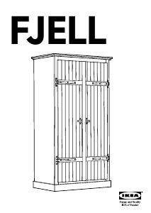 Priročnik IKEA FJELL Garderobna omara