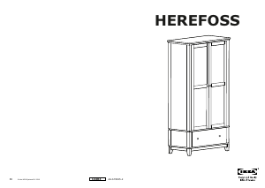 Manual IKEA HEREFOSS Roupeiro