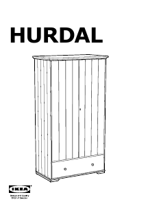 Kullanım kılavuzu IKEA HURDAL Gardırop