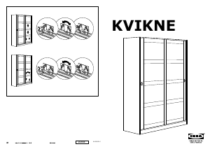 Manual IKEA KVIKNE Garderobă