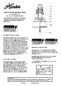 Handleiding Hunter 19022 Cranbrook Lamp