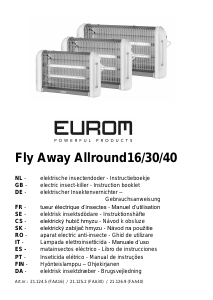 Manual de uso Eurom Fly Away 30 Repelente electrónico las plagas
