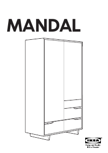 Használati útmutató IKEA MANDAL Gardrób