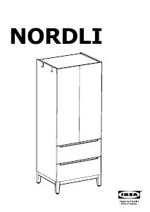 Handleiding IKEA NORDLI Kledingkast