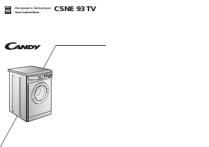 Manual Candy CSNE 93 TV-03S Washing Machine