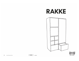 Brugsanvisning IKEA RAKKE Garderobeskab