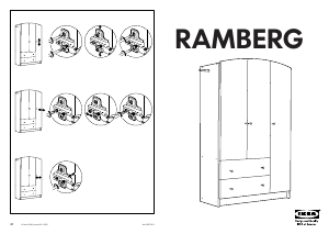Bruksanvisning IKEA RAMBERG Garderobeskap