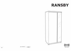 Manuál IKEA RANSBY Šatní skříň