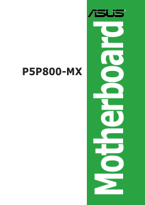 Manual Asus P5P800-MX Motherboard