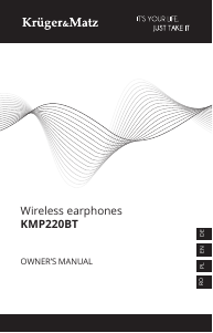 Manual Krüger and Matz KMP220BT Headphone