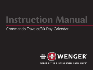 Handleiding Wenger Commando 30 Day Calendar Horloge