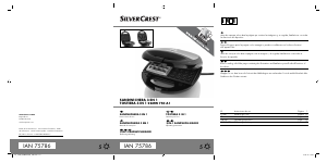 Manual SilverCrest SSMW 750 A1 Grelhador de contacto