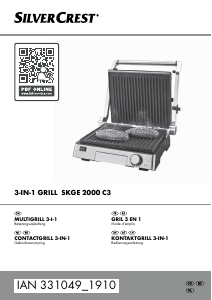 Handleiding SilverCrest IAN 331049 Contactgrill