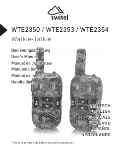Manuale Switel WTE2353 Ricetrasmittente
