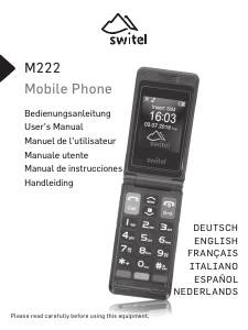 Mode d’emploi Switel M222 Téléphone portable