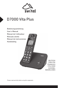 Mode d’emploi Switel D7000 Vita Plus Téléphone sans fil